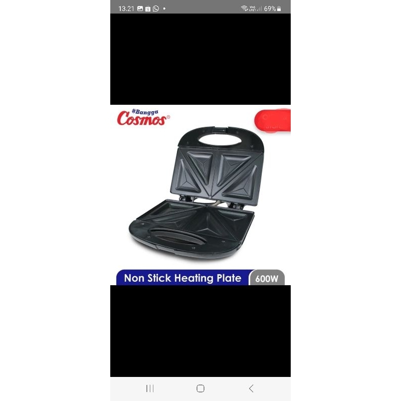 Cosmos Sandwich Maker CSM 2101