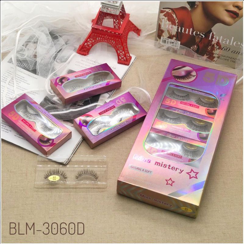 Bulu Mata Miss Mistery Natural Soft Handmade 5D Eyelashes (Sepasang)