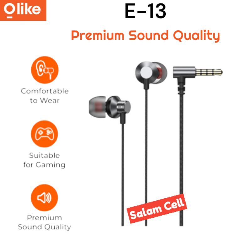 Headset Olike E13 Quality Sound Super Bass Original Garansi Resmi