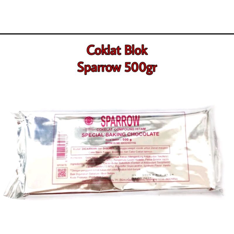 

Coklat blok Sparrow 500gr