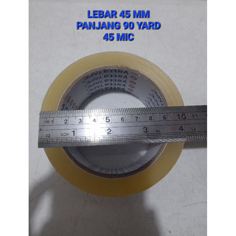 Lakban YATTA TAPE FULL Bening - 45mm×90yard