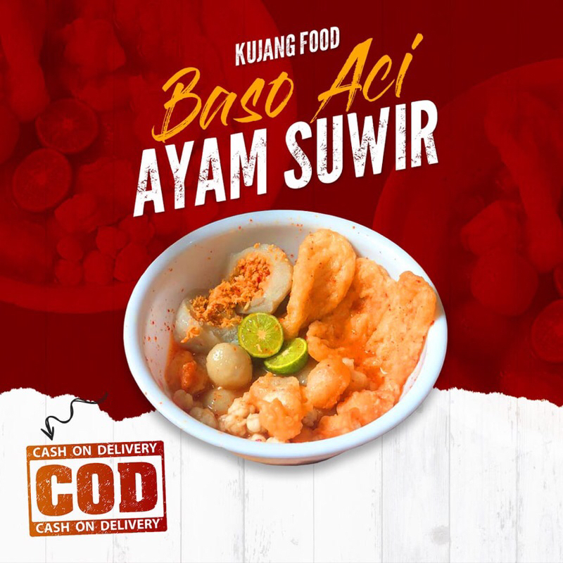 

paket 10pcs bakso aci ayam suwir pedas kujang food