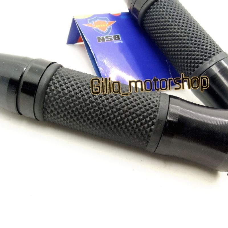 Handgrip Handfat Lancip Black Edition grip Jalu miring Universal Motor