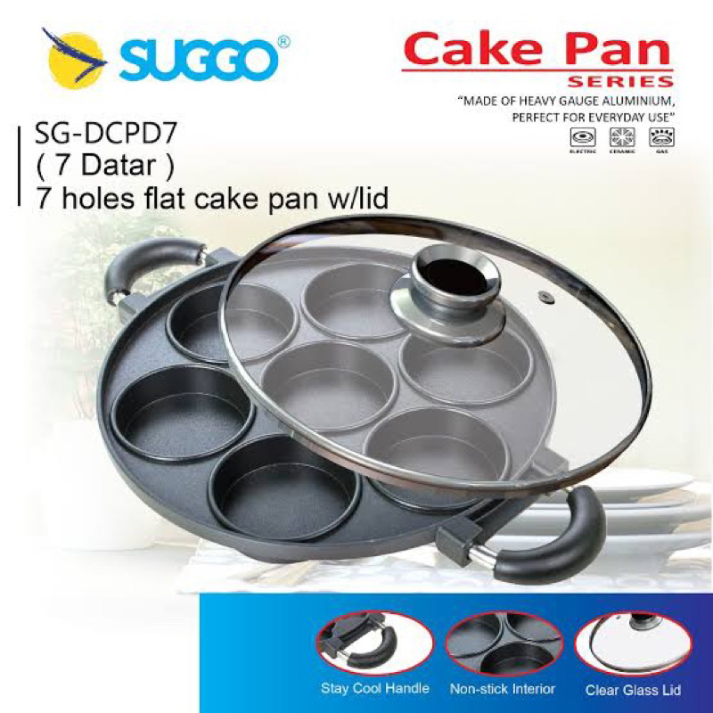 Suggo 7 Lubang / Suggo Cake Pan  / Snack maker / Anti Lengket / Termurah