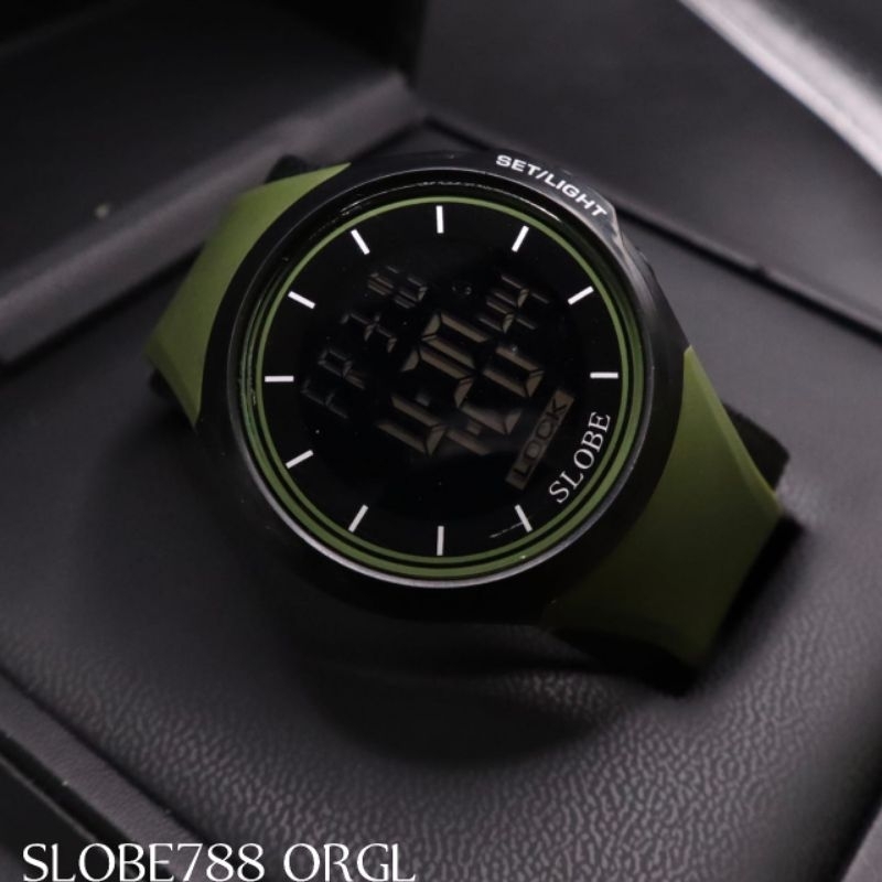 Jam Tangan Digital Pria Original SLOBE Water resistant/Jam Tangan Cowok Sporty Keren Kekinian