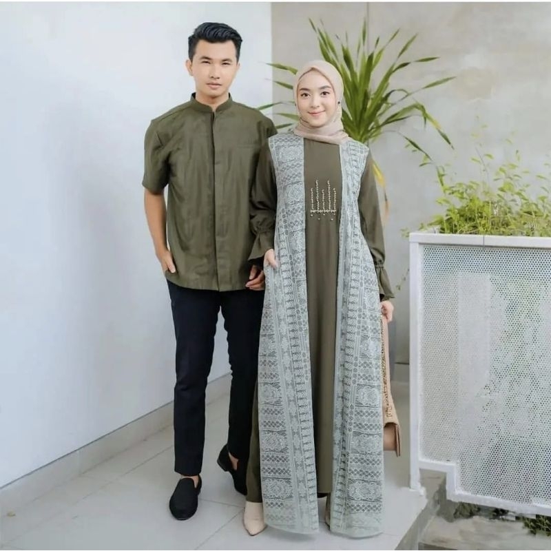 CP GHAZALI, COUPLE PASANGAN, WOLFIS BRUKAT, GAMIS HIJAB MUSLIM, MAXY DRESS