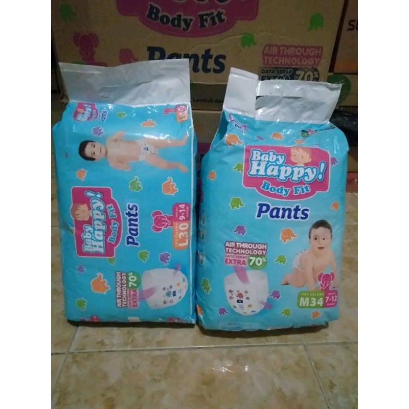 PAMPERS BABY HAPPY PANTS L30