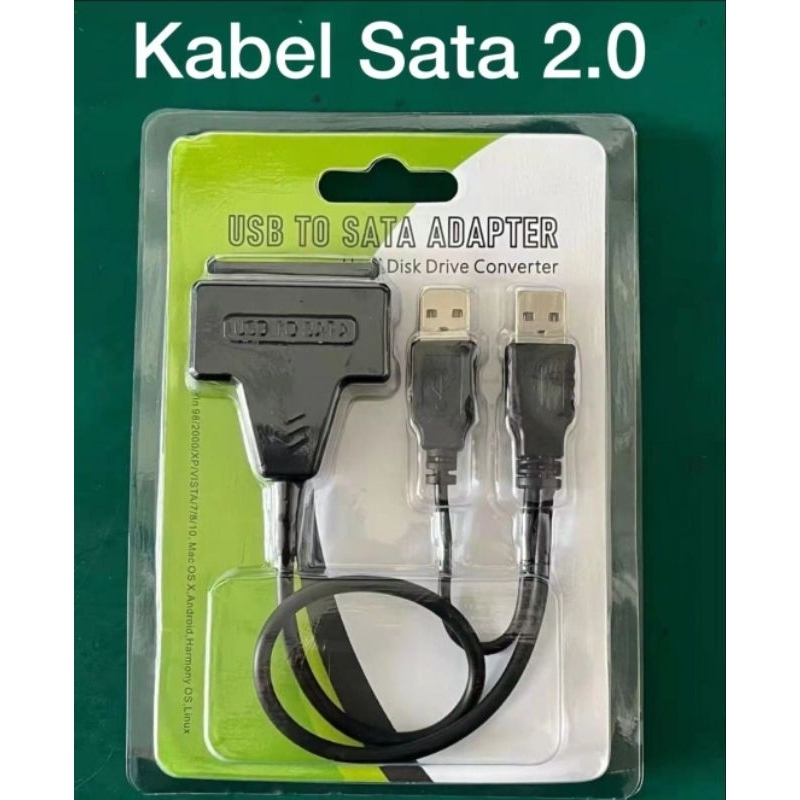 KONEKTOR USB 2.0 TO SATA LANGSUNG TANPA ADAPTOR FOR HDD 2.5&quot; INCH