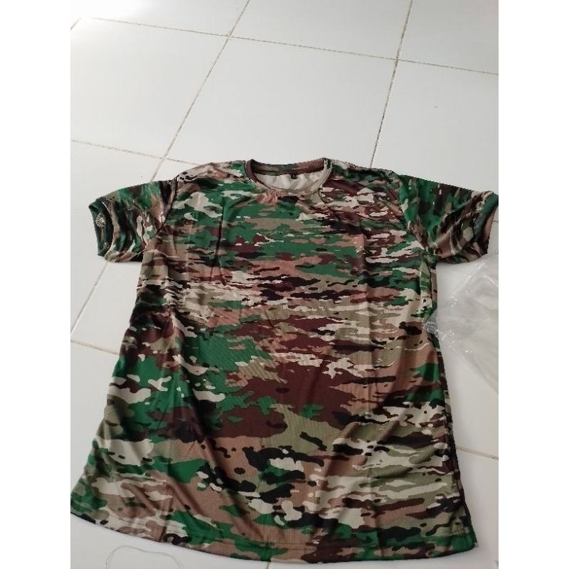 100% ORI Kaos loreng Drifit terbaru Kasad