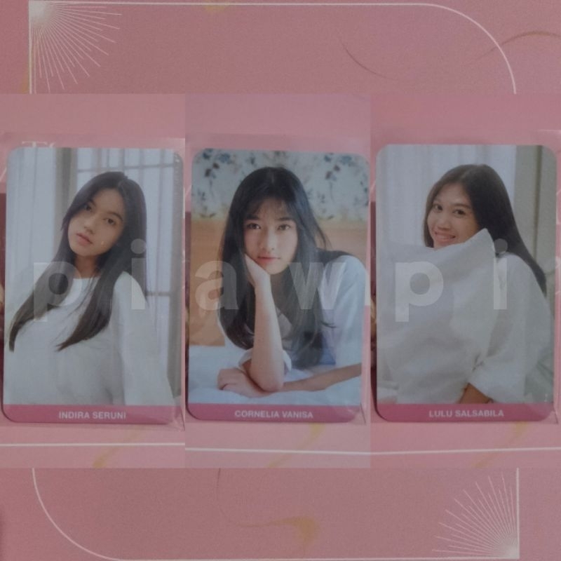 Photocard Indira Oniel Lulu JKT48, Calendar 2023 'The Morning Call' [Official]