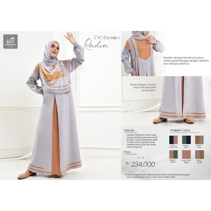 GAMIS DRESS EXO RADWA RABBANI ORI