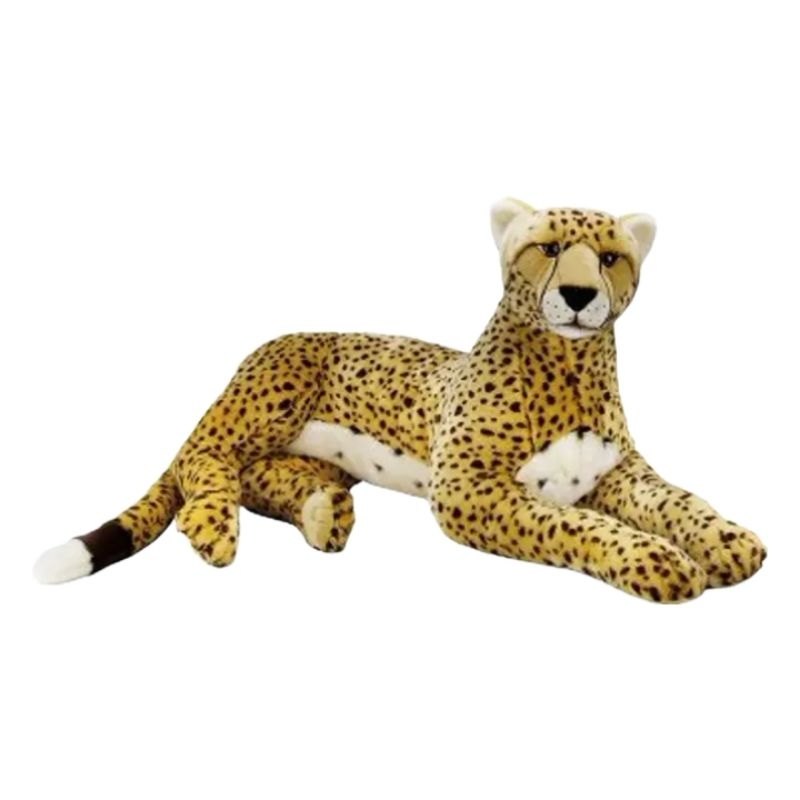 BONEKA KUCING MACAN TUTUL LEOPARD JUMBO 1 METER MAINAN