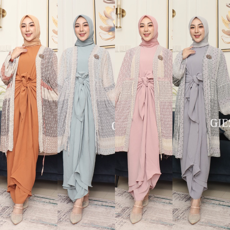 SET KAFTAN IKAT GIES 162|KAFTAN IKAT PERUT