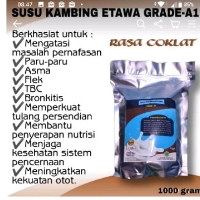 

Susu Kambing Etawa Grade A1 1kg coklat