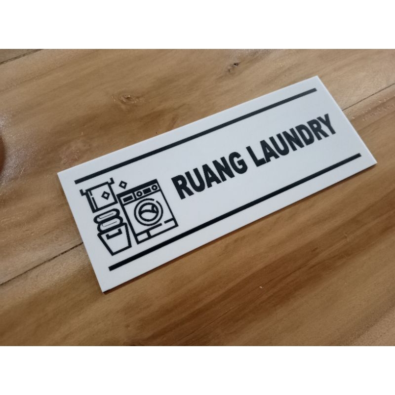 Label Ruang Laundr - Hiasan dinding Laundry Room