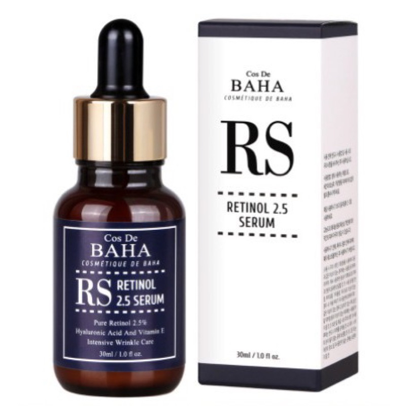 Cos De BAHA (RS) - Retinol 2.5% Facial Serum with Vitamin E - Facial Crepe Erase + Diminishes Acne-p