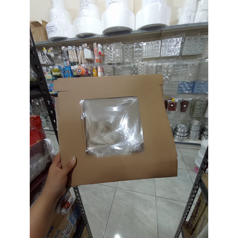 

5pc Box Kraft Jendela 22cm x 22cm