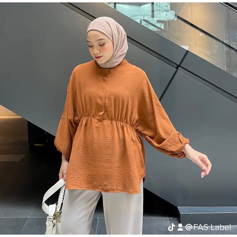 Isyana Blouse Crinkle Airflow // Kemeja Crinkle Airflow