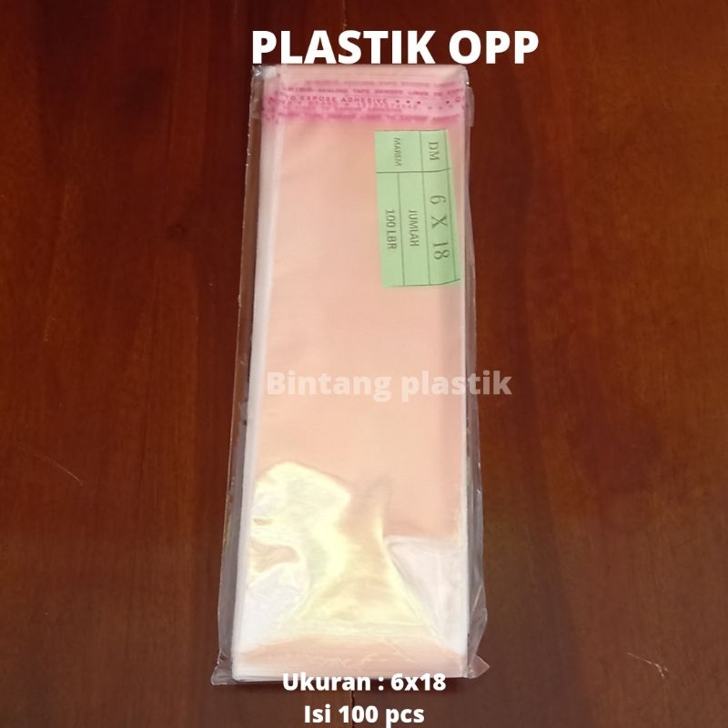 Plastik OPP 6X18( untuk sendok)