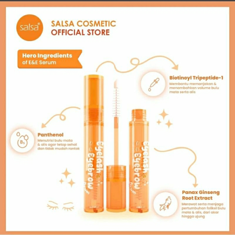 SALSA Eyelash &amp; Eyebrow Serum/ Serum Bulu Mata Pelentik Dan Penebal Bulu Mata