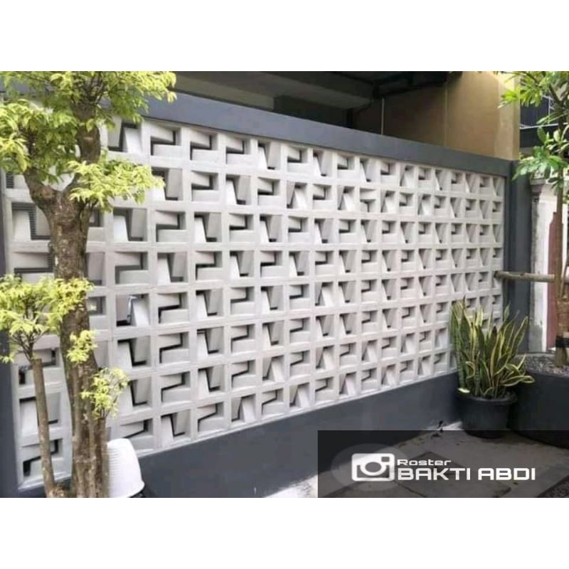 roster beton (2muka),loster lubang angin,minimalis,pentilasi udara,jalusi
