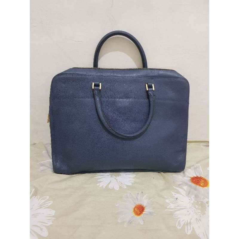 tas laptop kulit asli import second