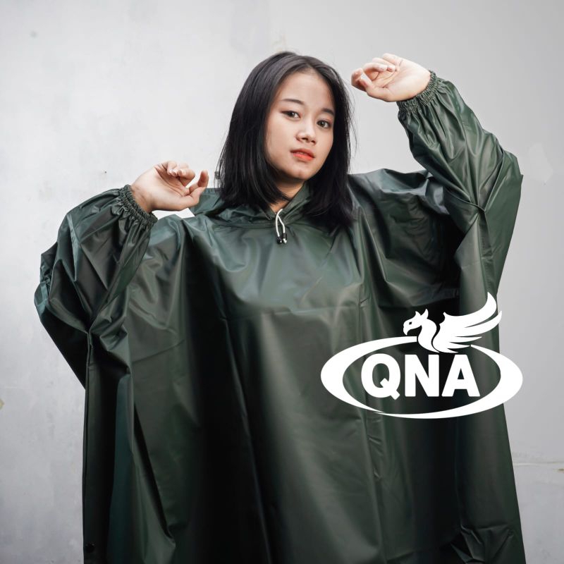 JAS HUJAN PONCO LENGAN TERBAIK DEWASA PRIA WANITA BY QNA MOCCA PREMIUM