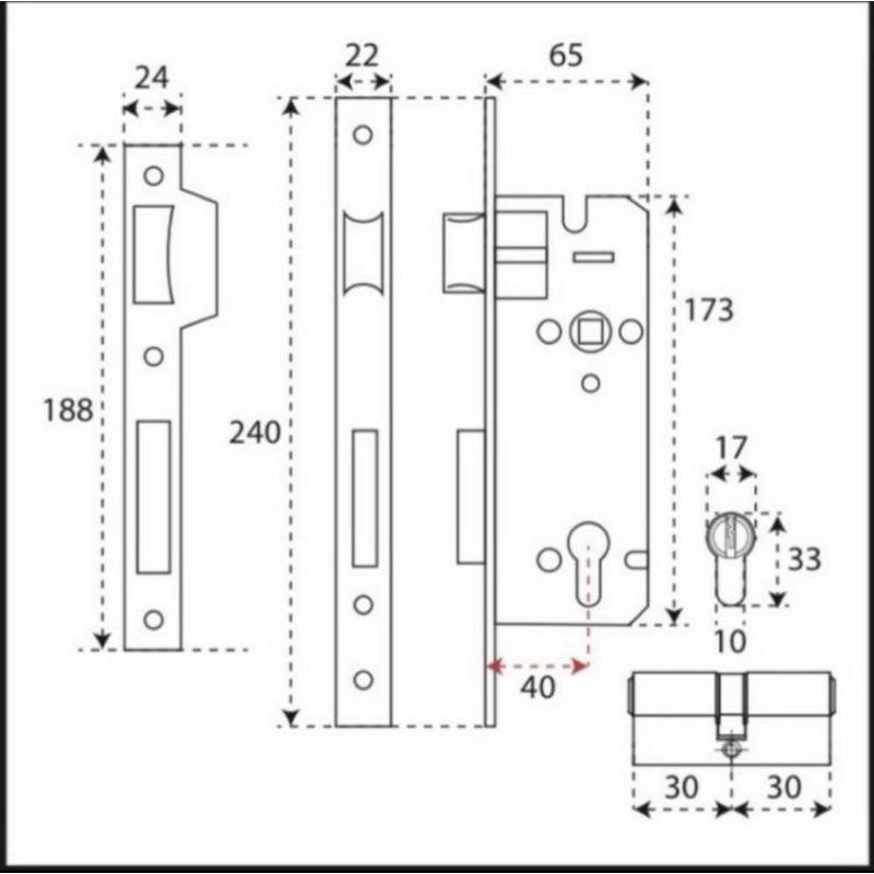 Pket hmt murah kunci pisah komplit rosete kunci pintu pisah model kotak stanlis sus 304 kunci pintu handle pintu kunci rumh