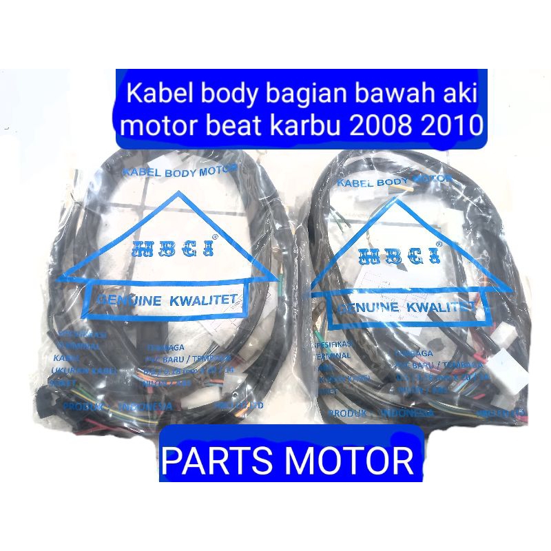 KABEL BODY BAGIAN BAWAH AKI MOTOR BEAT KARBU 2008 2010 KODE KVY