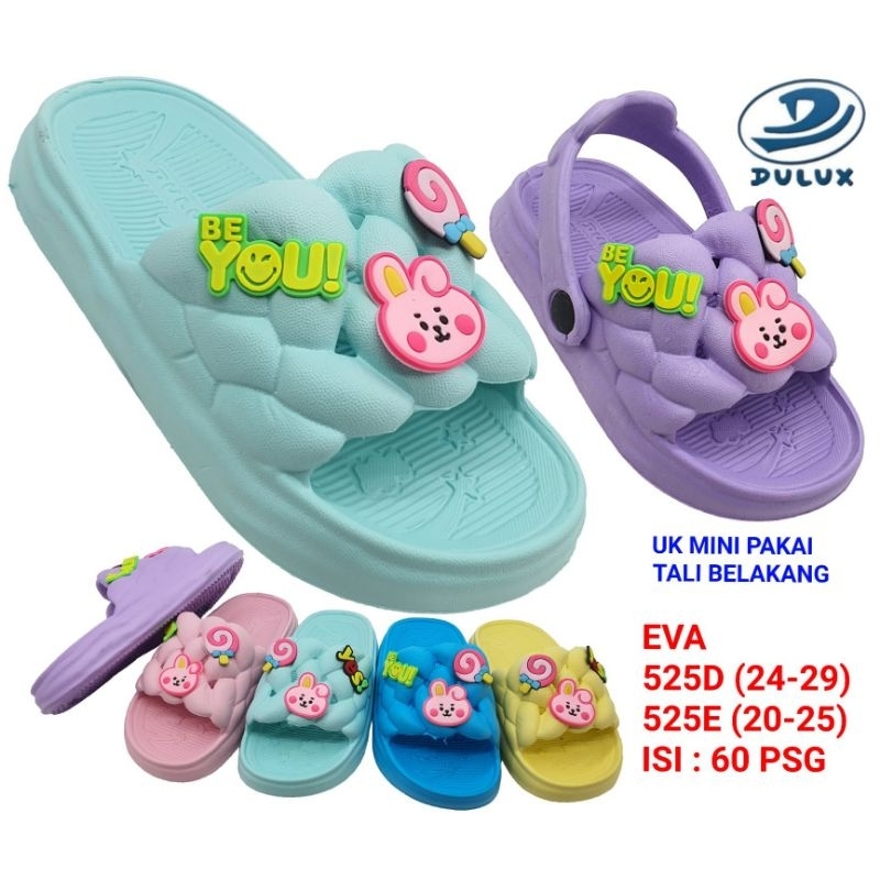 sandal slop anak, 525E uk 20-25 SANDAL DULUX