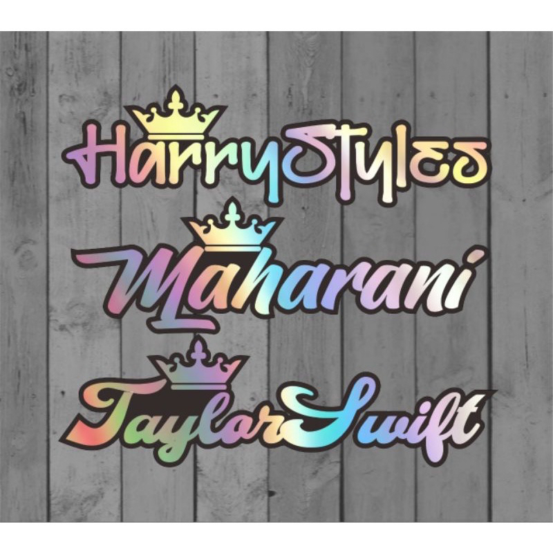 sticker cutting custom nama sendiri kamu atau nama pacar stiker cuting helm motor hologram visor hel