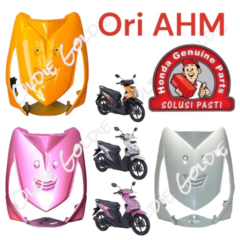 64301-KVY-960CB0-960PPM-960PFW Cover Front Panel Tameng Lampu Depan Beat Karbu