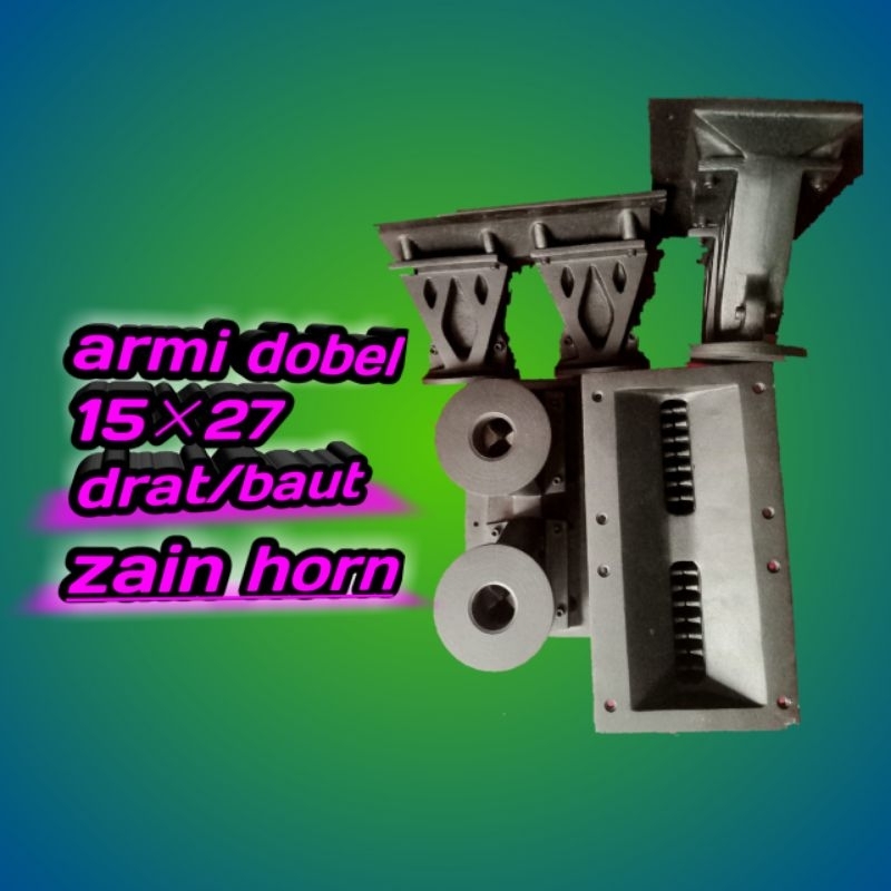 HORN TWITER ARMI DOBEL ukuran 15 x 27 bisa drat bisa baut
