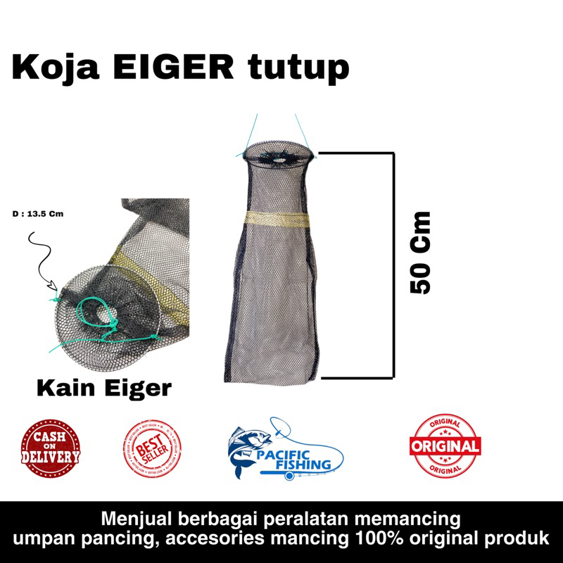 Korang ikan penutup | koja ikan mas nila lele bahan kain halus