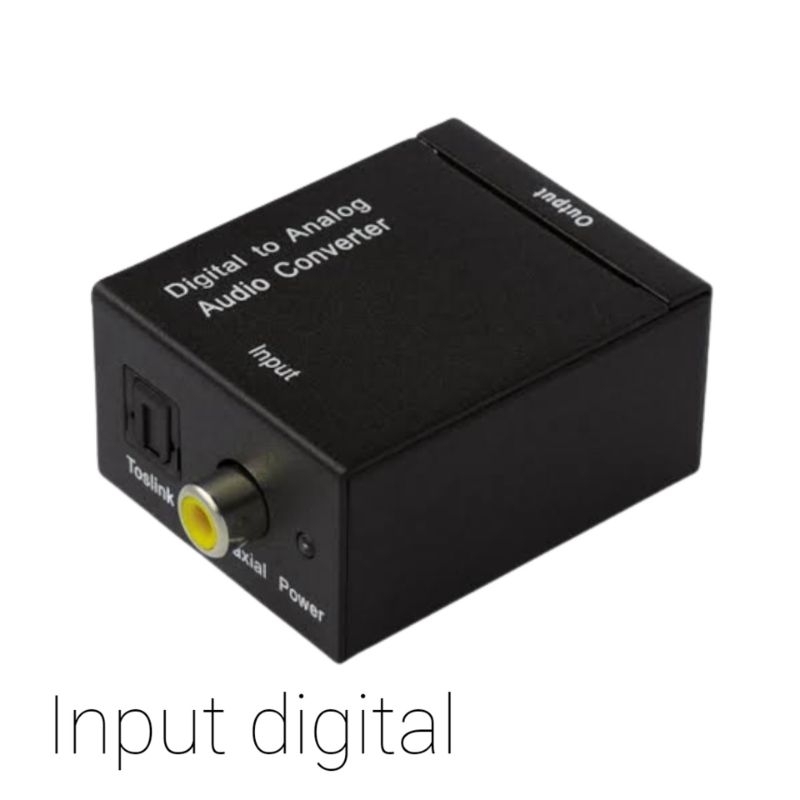 [ PAKET KOMPLIT ] Converter audio digital to analog + Kabel optik audio tv + Kabel rca 3in3 / Audio converter Digital to analog / Optical Audio converter