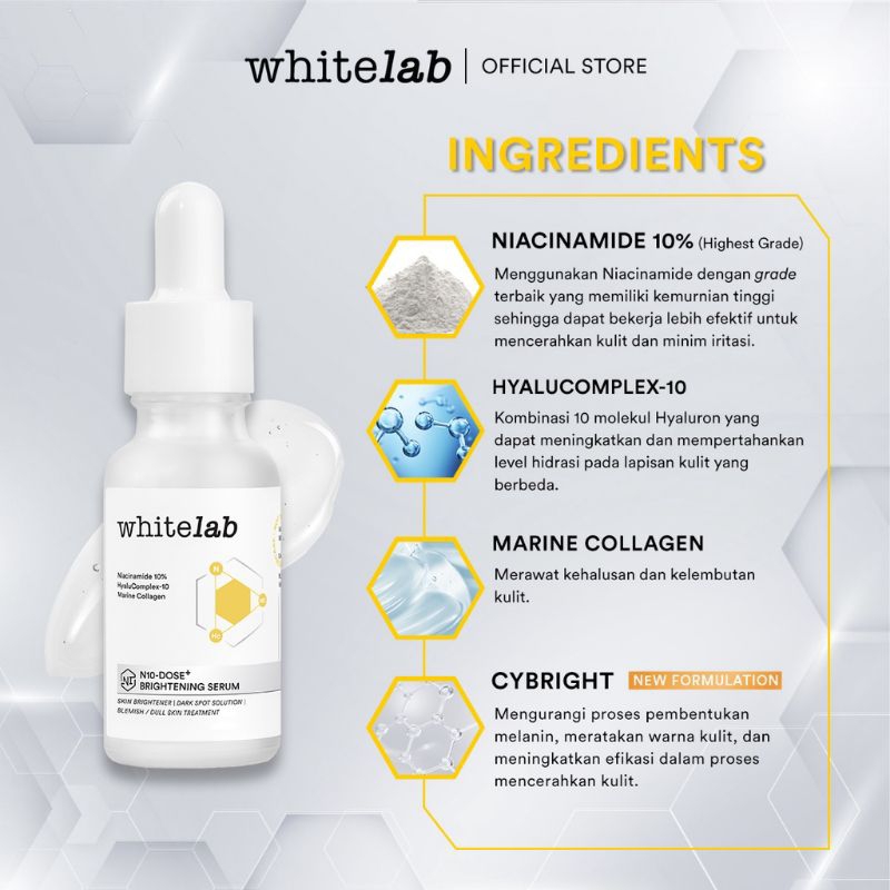WHITELAB N10-Dose+ Intensive Brightening Serum Niacinamide 10%