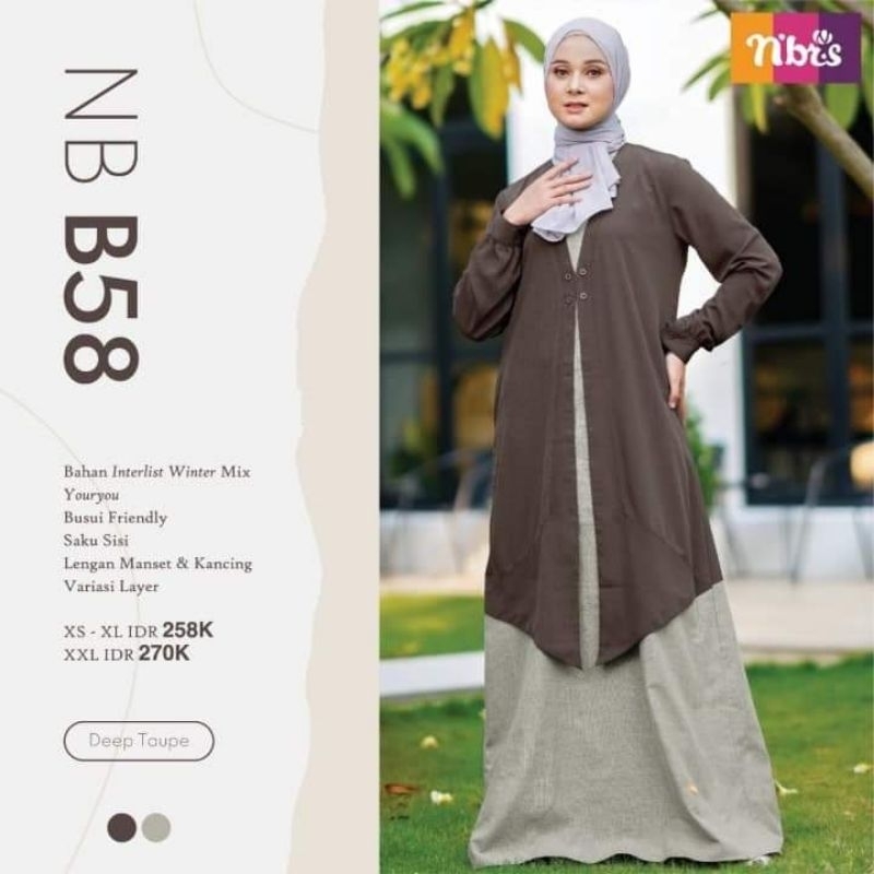 Nibras nb b58 fashion muslim terbaru