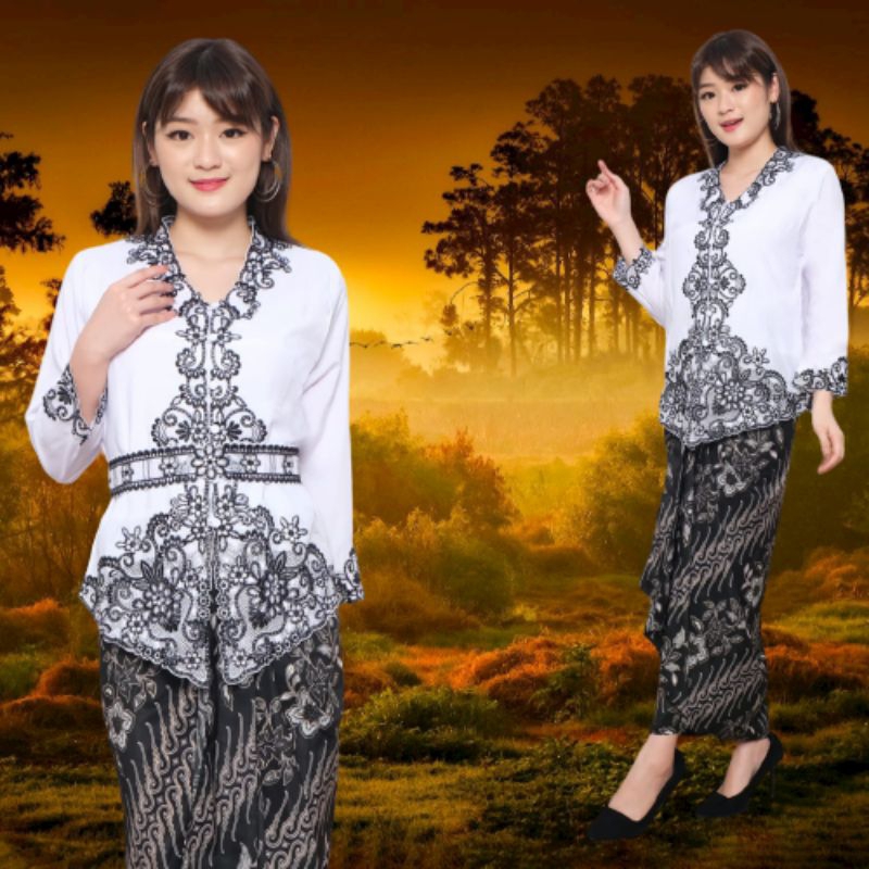 Atasan Kebaya Encim Modern Lengan Panjang