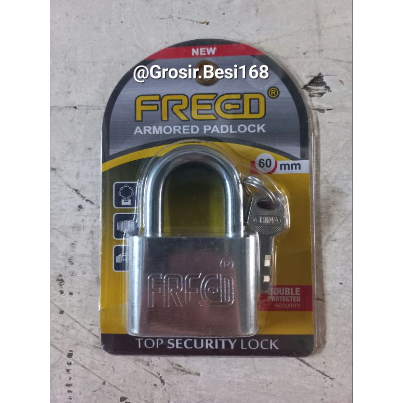 Gembok Chrome 60 Pendek Freed Original