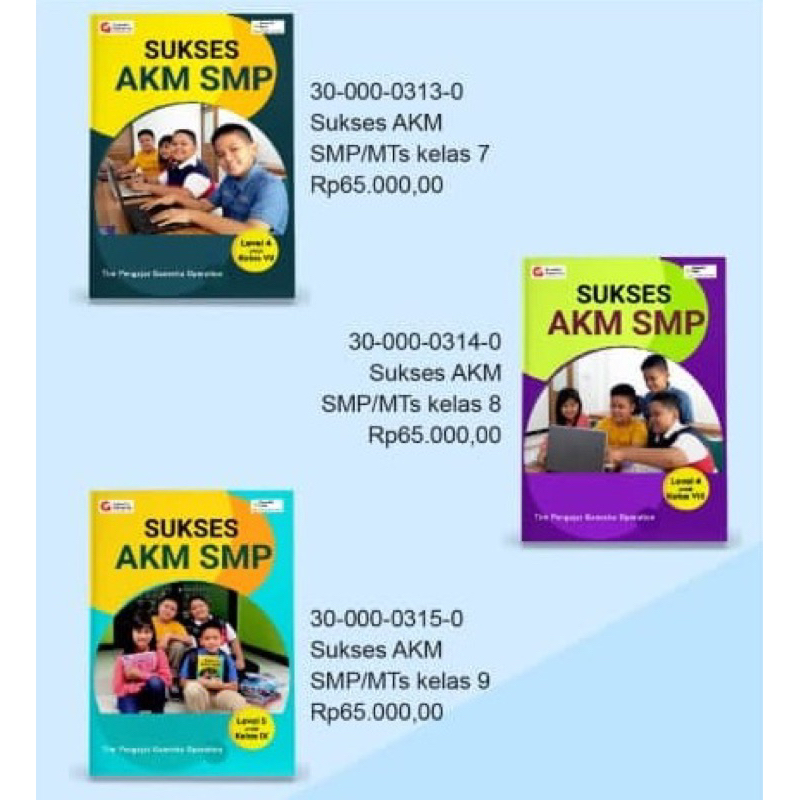 AKM SMP LEVEL 4 - 5 KELAS VII-VIII-IX (7 - 8 - 9) PENERBIT DUTA GANESHA OPERATION