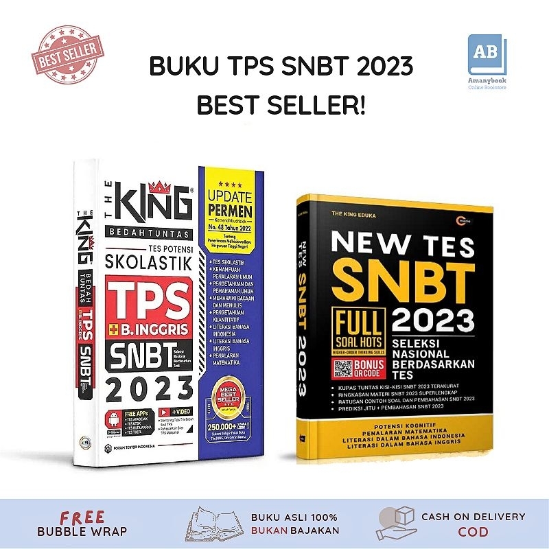 Jual Buku New Tes Snbt The King Tps Snbt 2023 Buku Bestie Snbt Tps