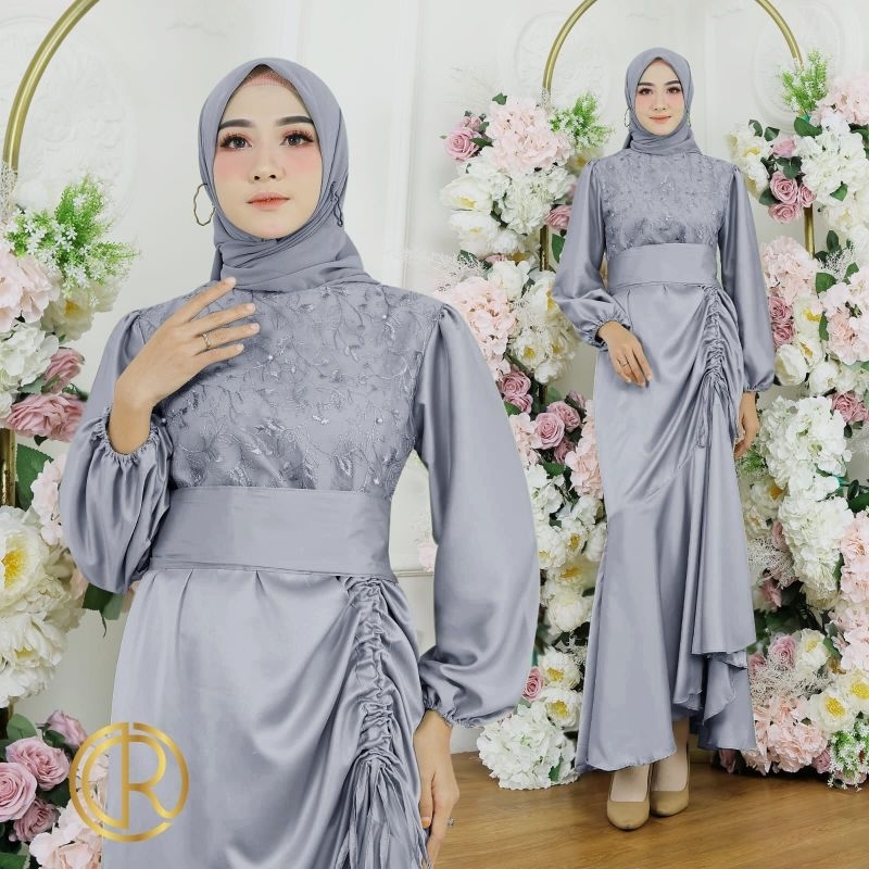 MAXI LAURA FASHION WANITA / GAMIS / PAKAIAN MUSLIM MEWAH / DRESS MEWAH TERLARIS TERBARU