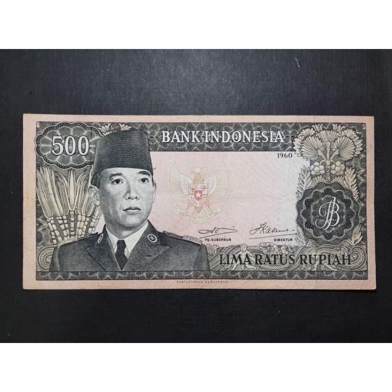 UANG KUNO 500 SUKARNO TH 1960 WM SUKARNO - KOLEKSI HOBI