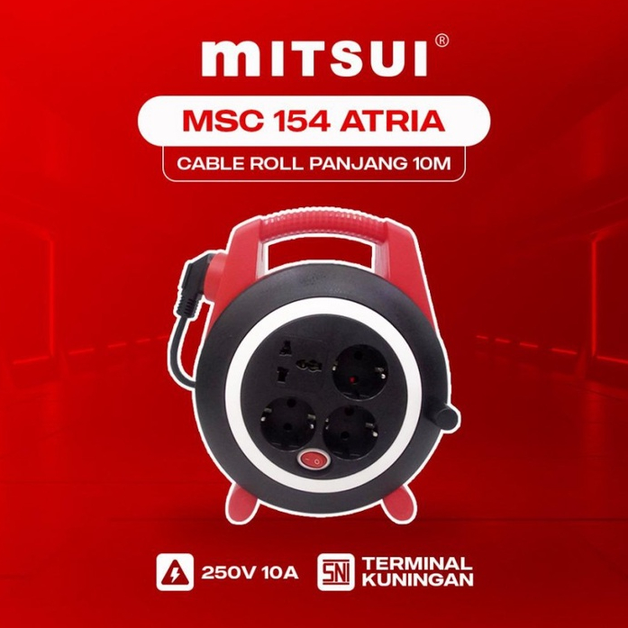 Mitsui Kabel Rol Atria MSC 154 10 Meter / Stop Kontak