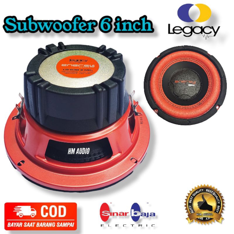 Speaker Legacy Subwofer Legacy 6 inch Speaker 6 inch Legacy LG 638-2