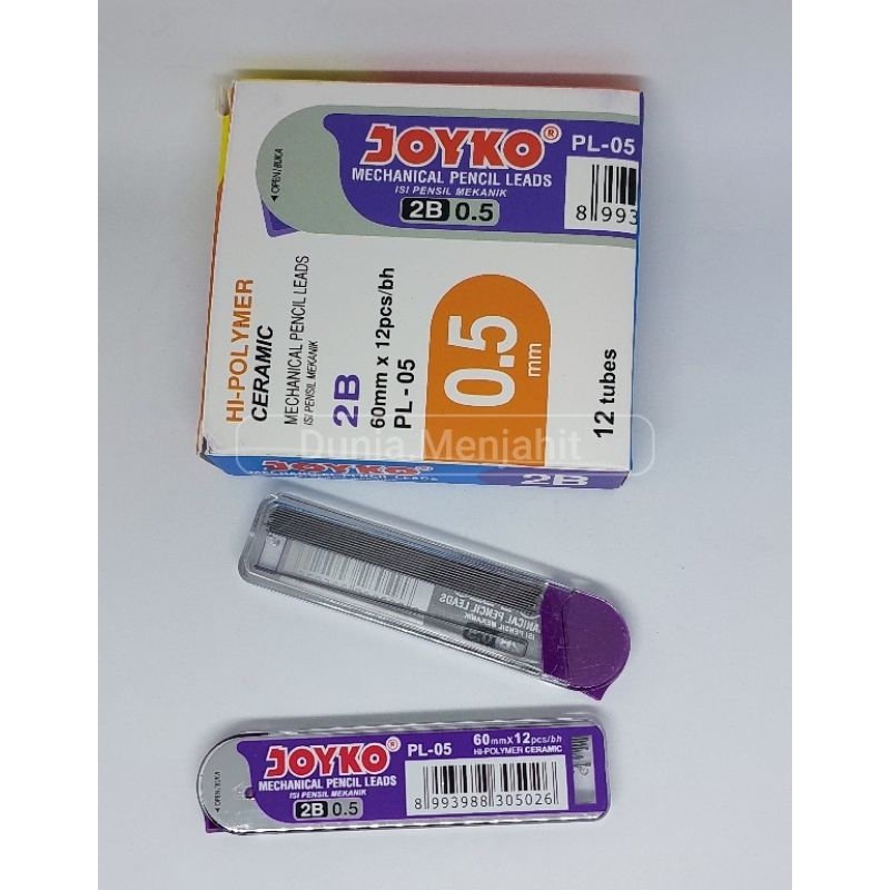 

isi ulang pensil mekanik 0,5 Joyko / isi ulang pensil 2b 0.5