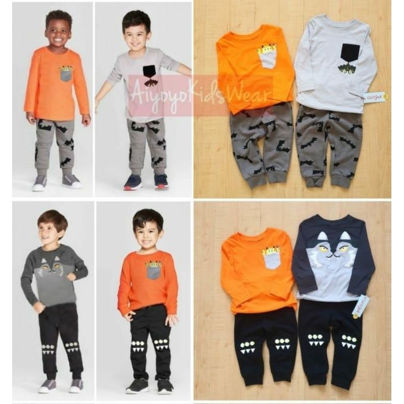 Celana Jogger Anak Cat&Jack / Joger Anak Cat n Jack / Jogger Pants Cat and Jack Monster Halloween