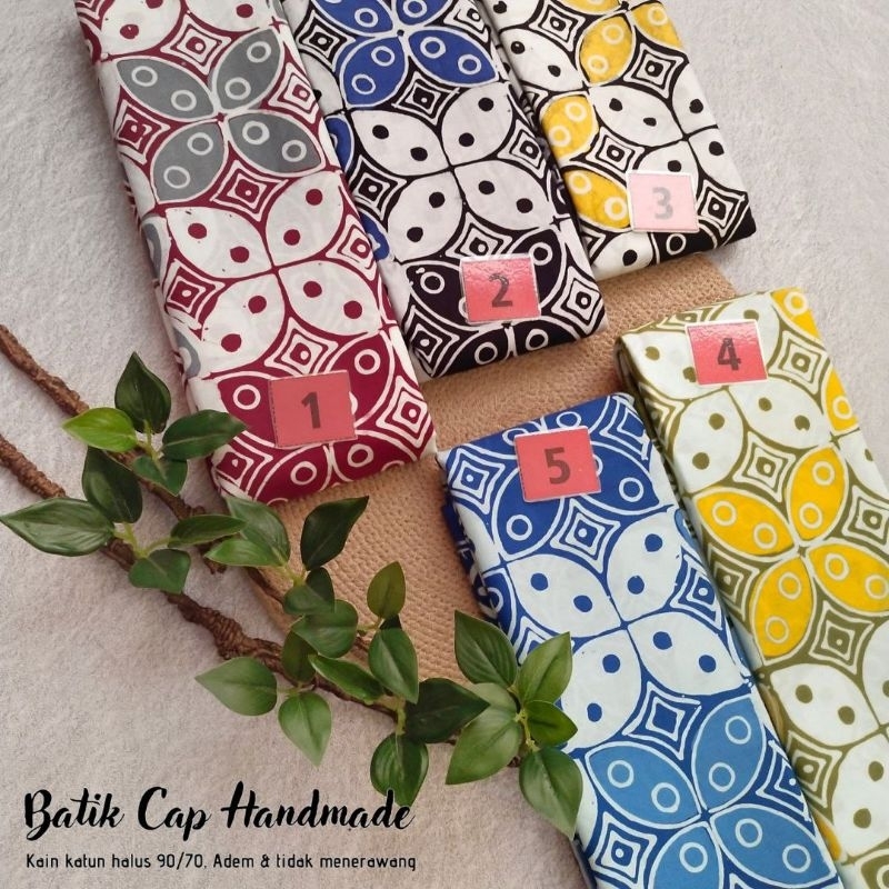 Kain Batik Cap Garutan Handmade TERMURAH Serian Warna Ijo Tosca kode 1038 Couple Sarimbit Kebaya