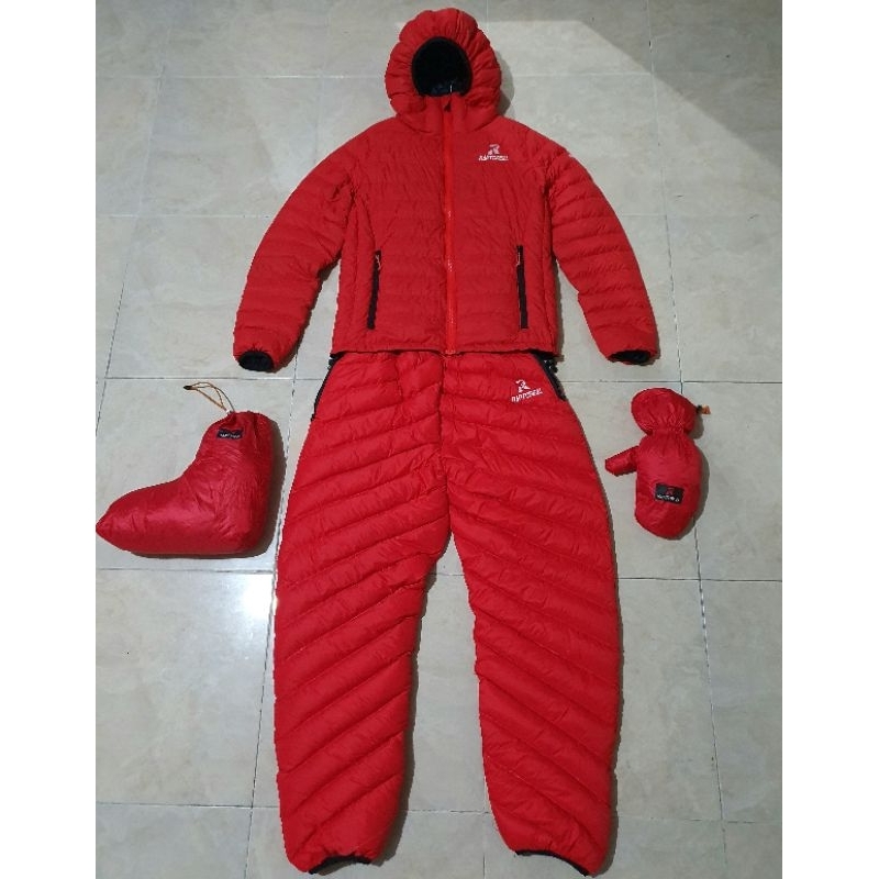 Paketan Jaket Celana Sarung Tangan dan Kaos Kaki Bulu Angsa Raptoreal