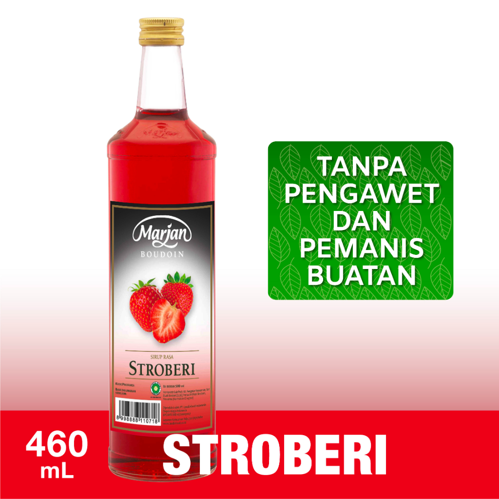 Jual Marjan Boudoin Syrup Strawberry 460ml Shopee Indonesia